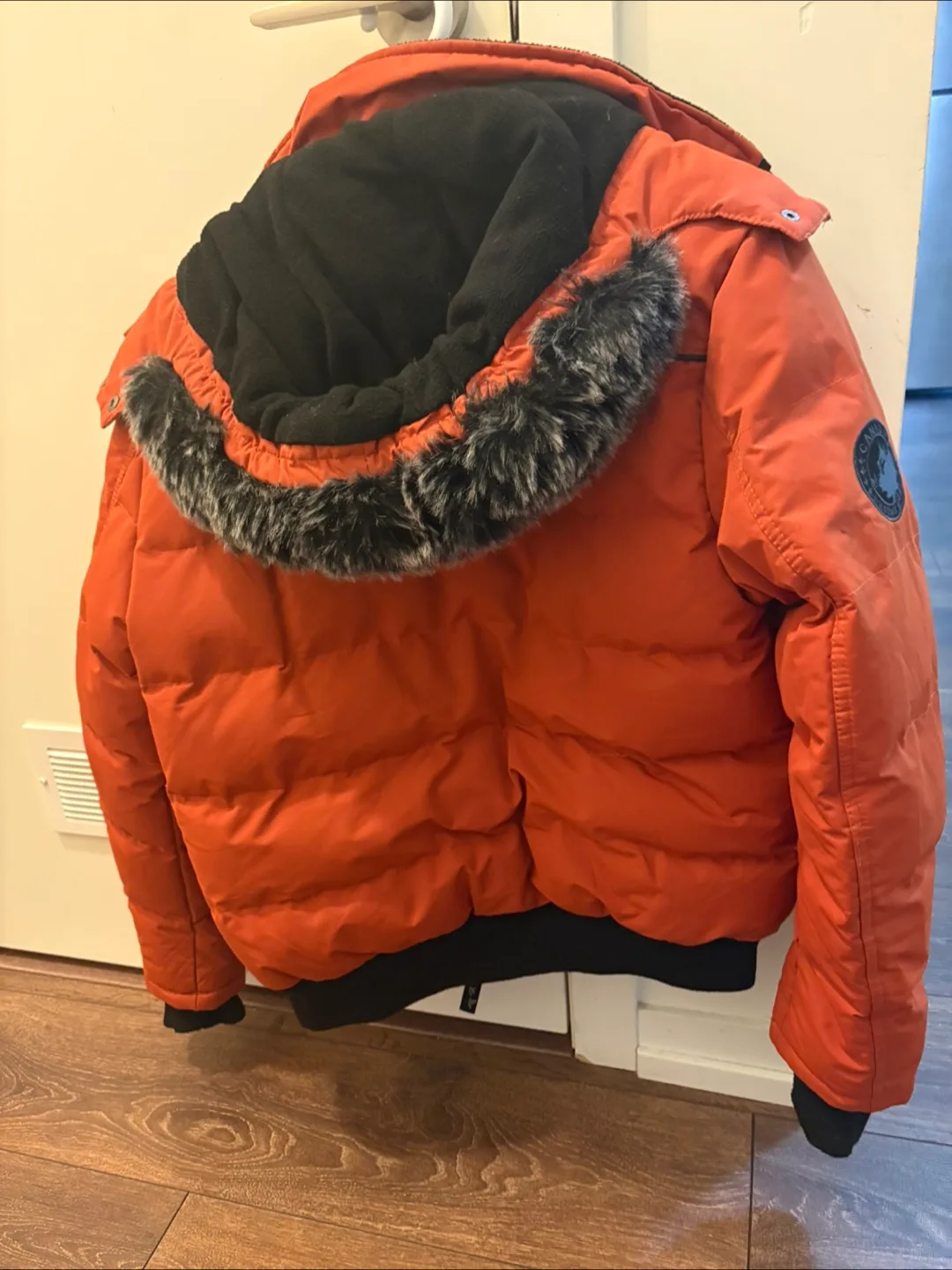Canada Weather Gear Orange Puffer Jacket S/P image indicator(3)