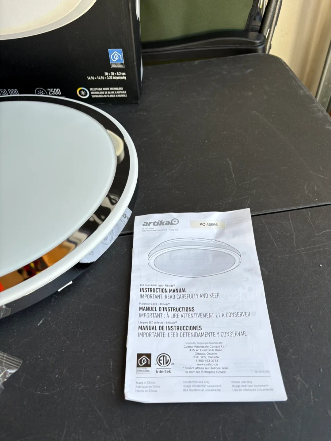 Artika Altitude LED Ceiling Light 38 cm – Chrome image indicator(2)