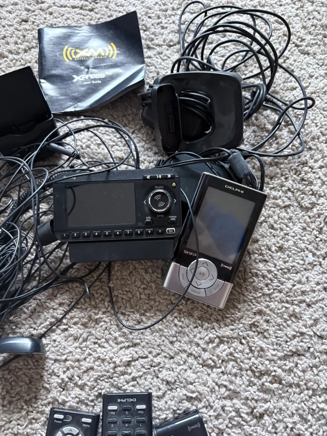 Sirus  XM Delphi Satellite Radio Receiver Bundle, two receivers thumbnail
