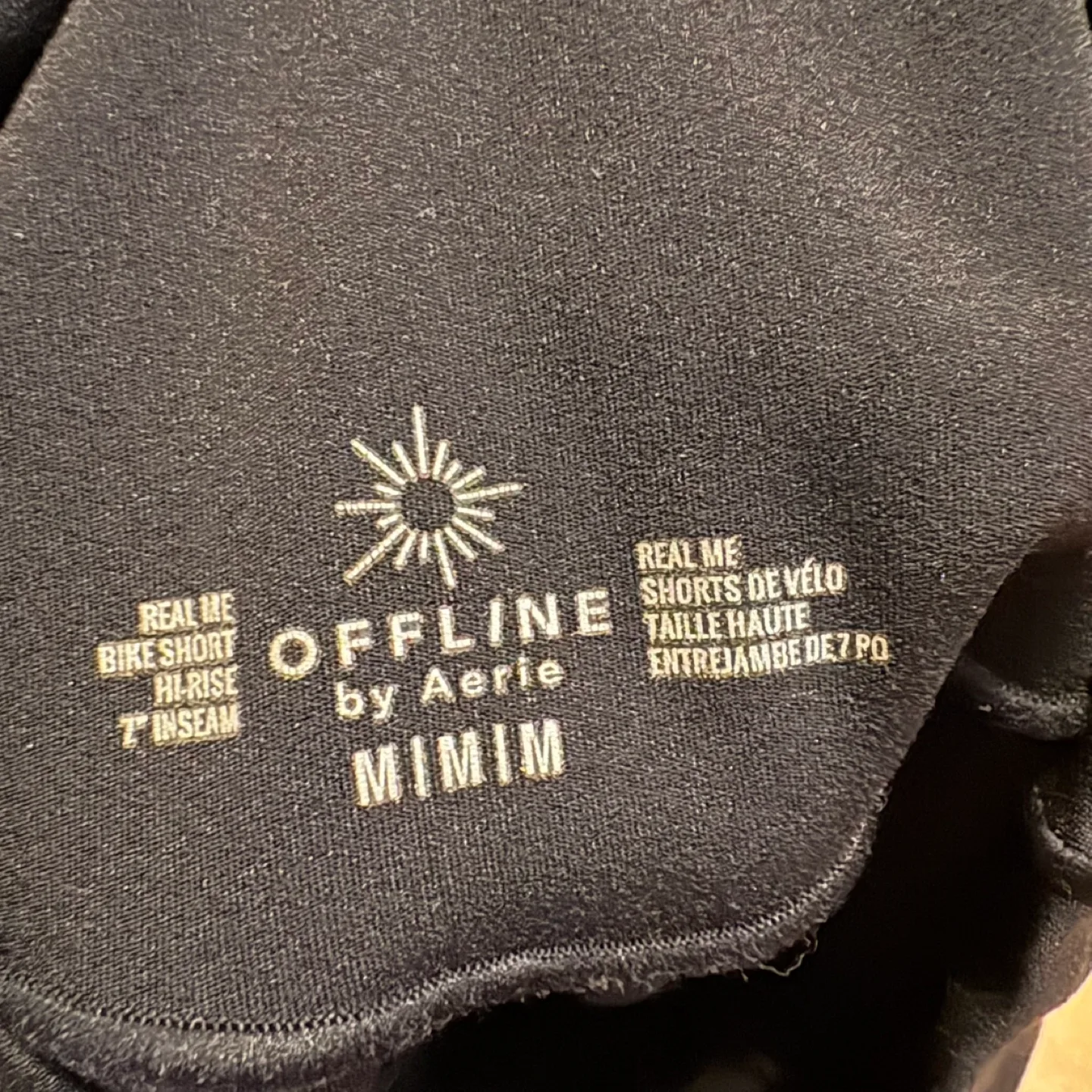 EUC Aerie Black Bike Shorts 7 inches Medium image indicator(6)