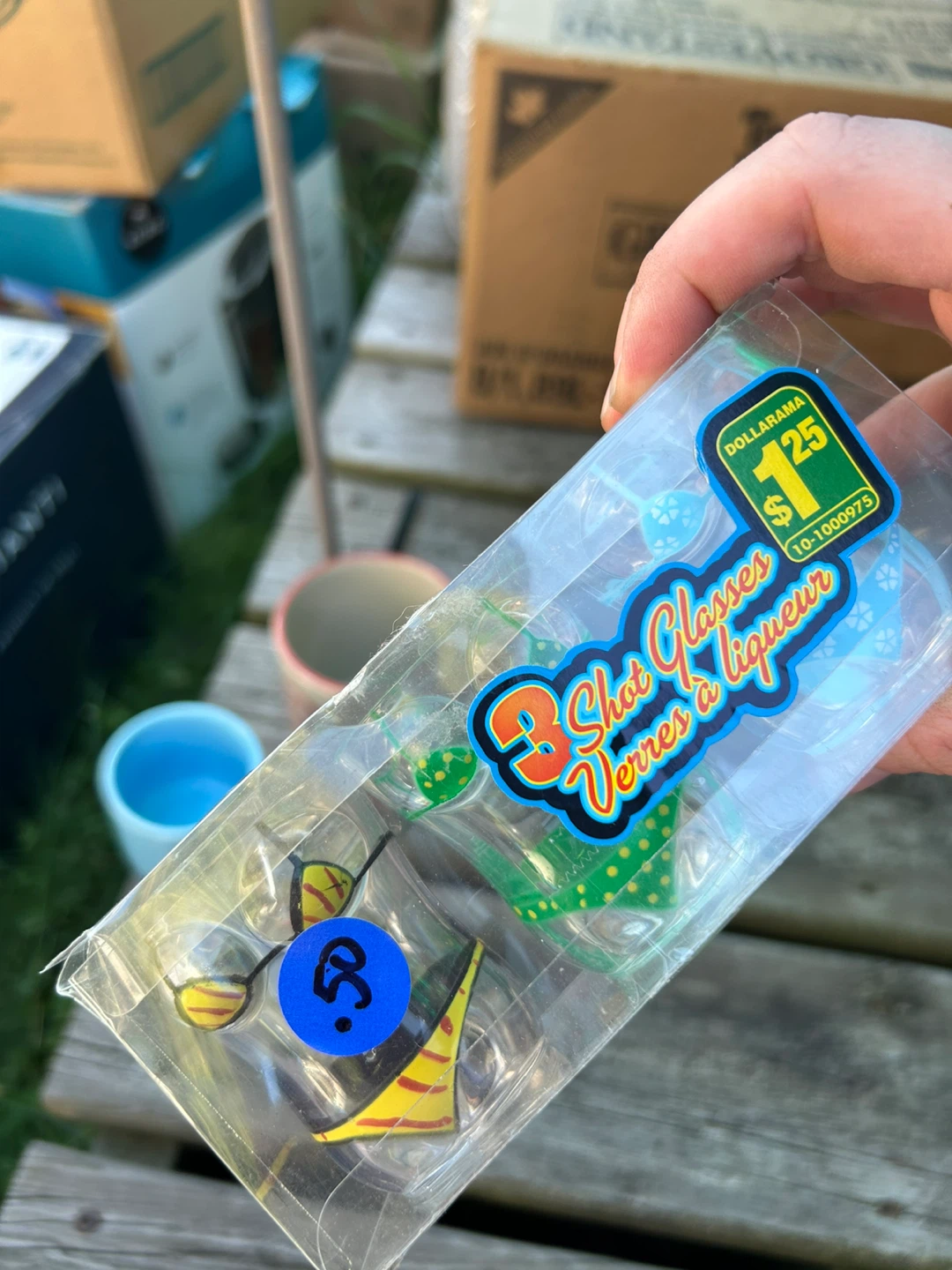 Dollarama 3 Shot Glasses - New in Package