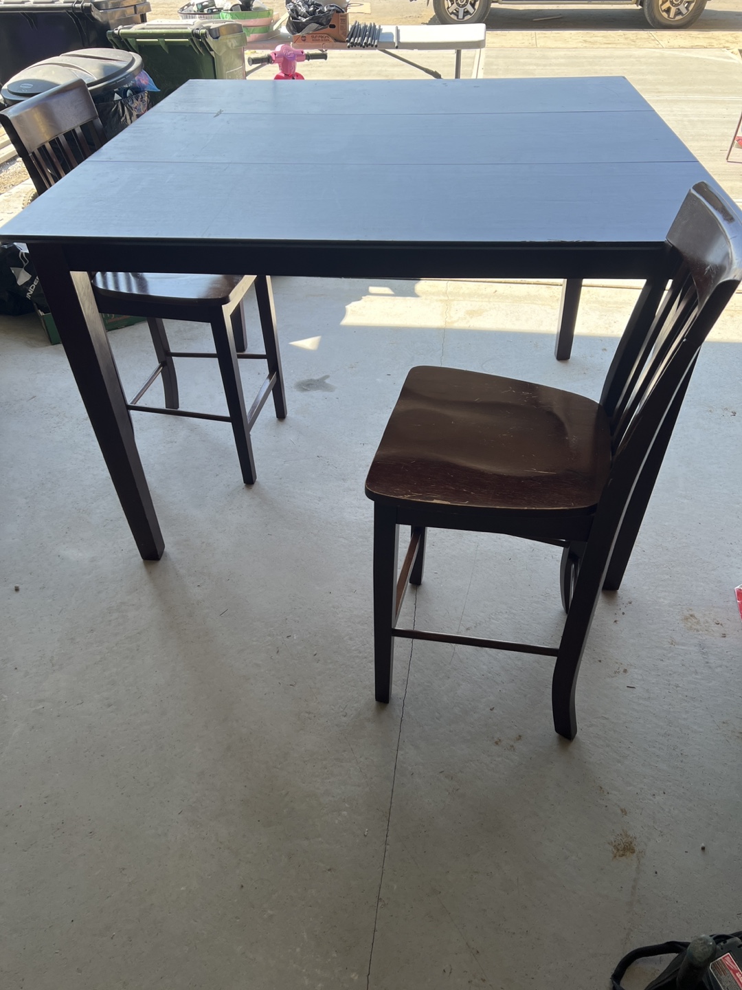 Dark Brown Dining Table with 6 Chairs