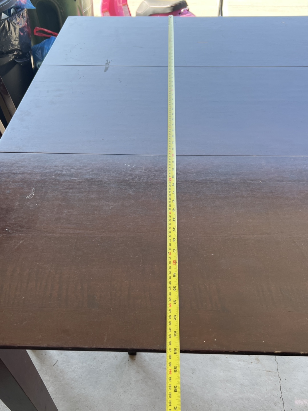 Dark Brown Dining Table with 6 Chairs - photo 2