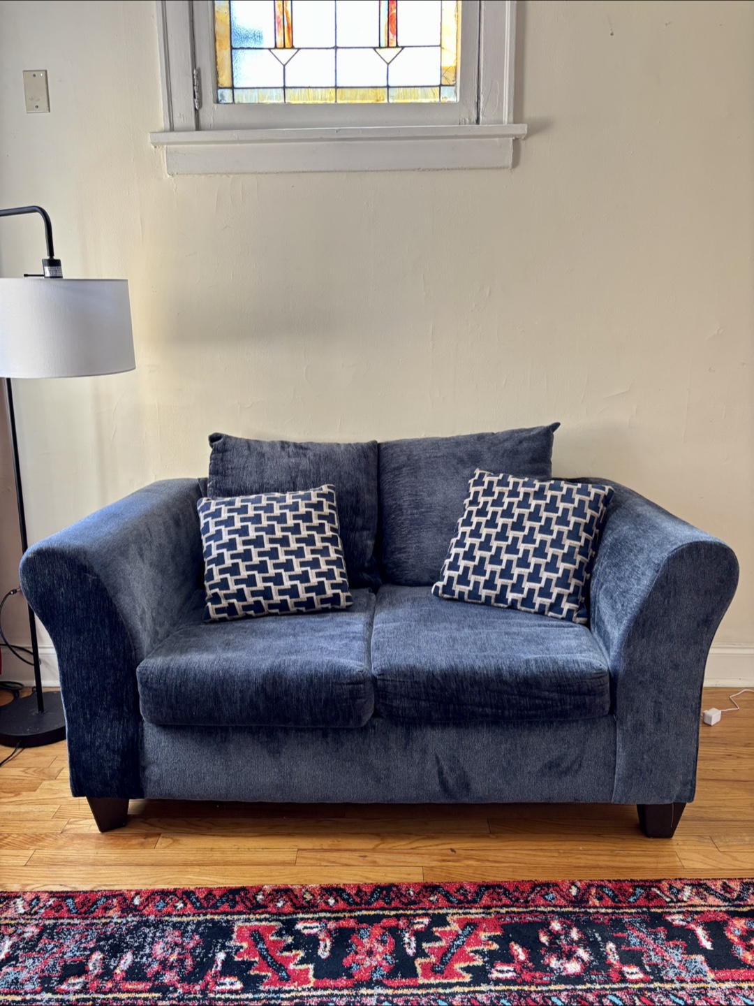 Blue Loveseat Sofa