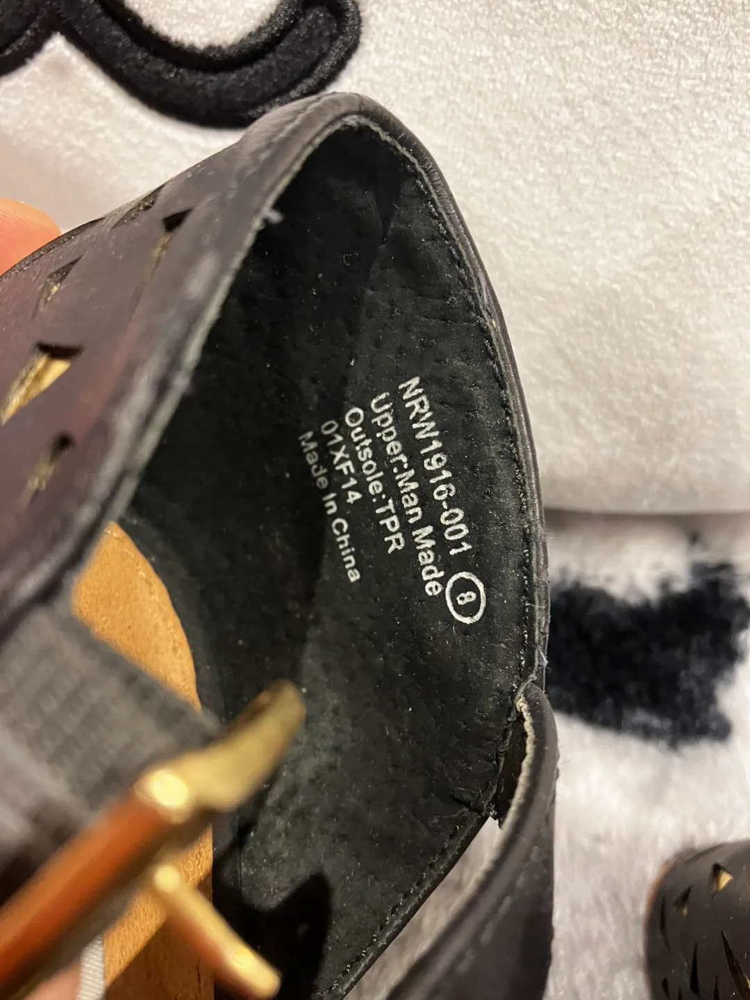 Not Rated Black Wedge Sandals - Size 8 image indicator(5)