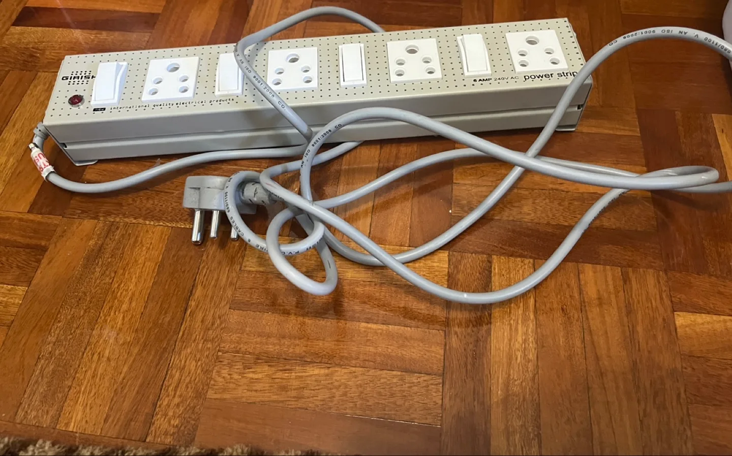 GIRISH 6 AMP Power Strip - Indian thumbnail