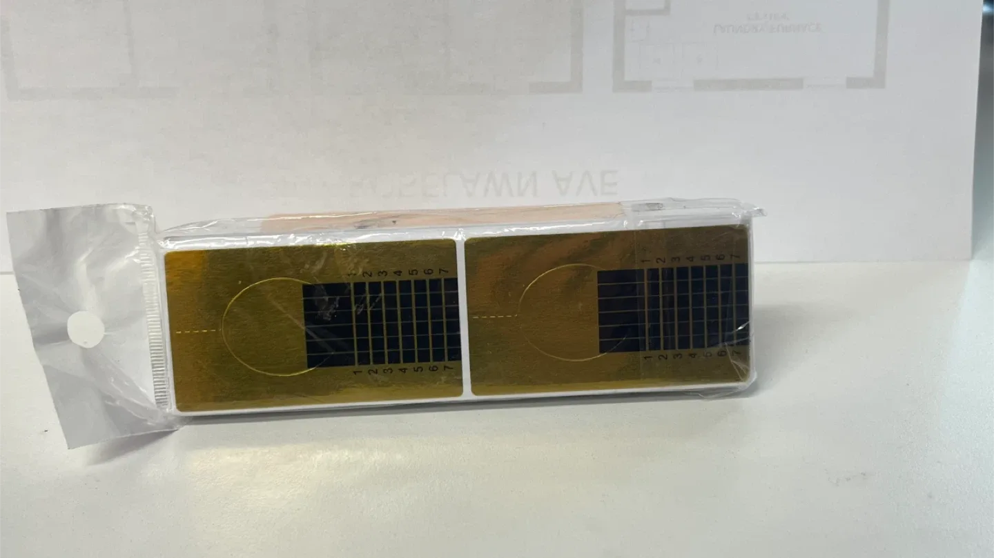 New 100pcs Nail Art Form French Acrylic UV Gel image indicator(3)