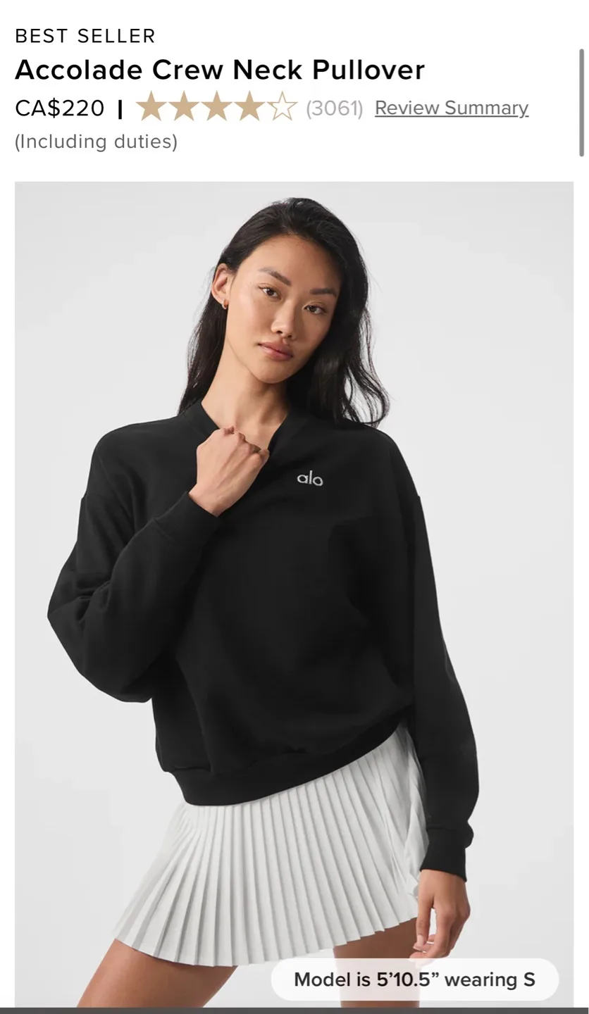 ALO Yoga Crewneck & 7/8 Airlift Leggings Set - Black/Espresso image indicator(7)