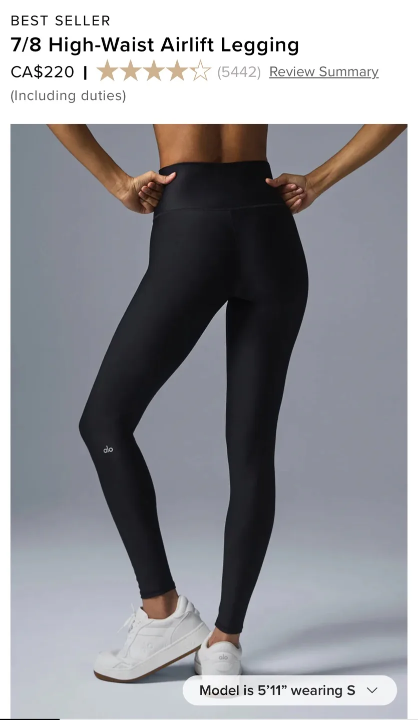 ALO Yoga Crewneck & 7/8 Airlift Leggings Set - Black/Espresso image indicator(8)