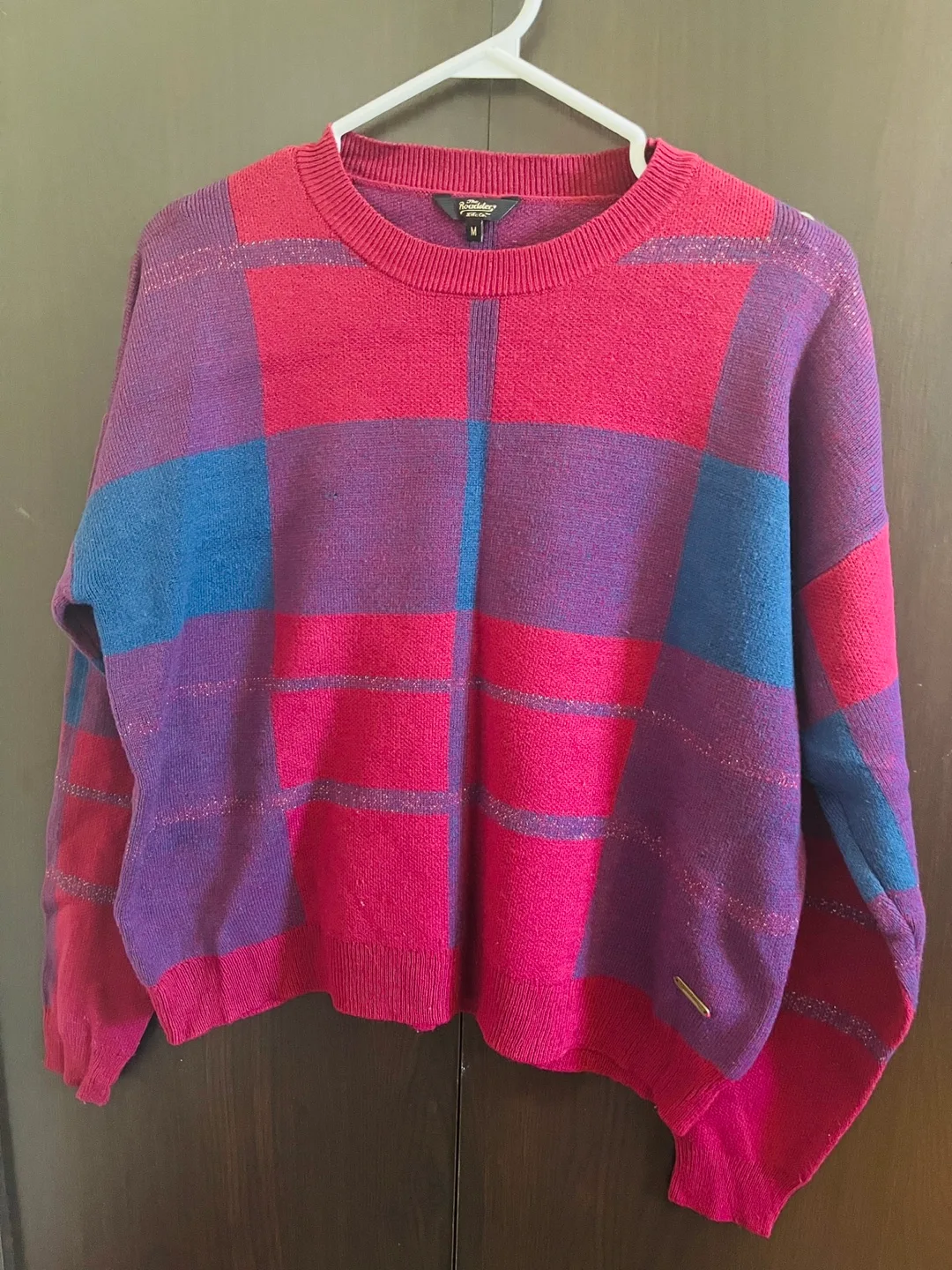 Part Two Plaid Sweater - Size M thumbnail