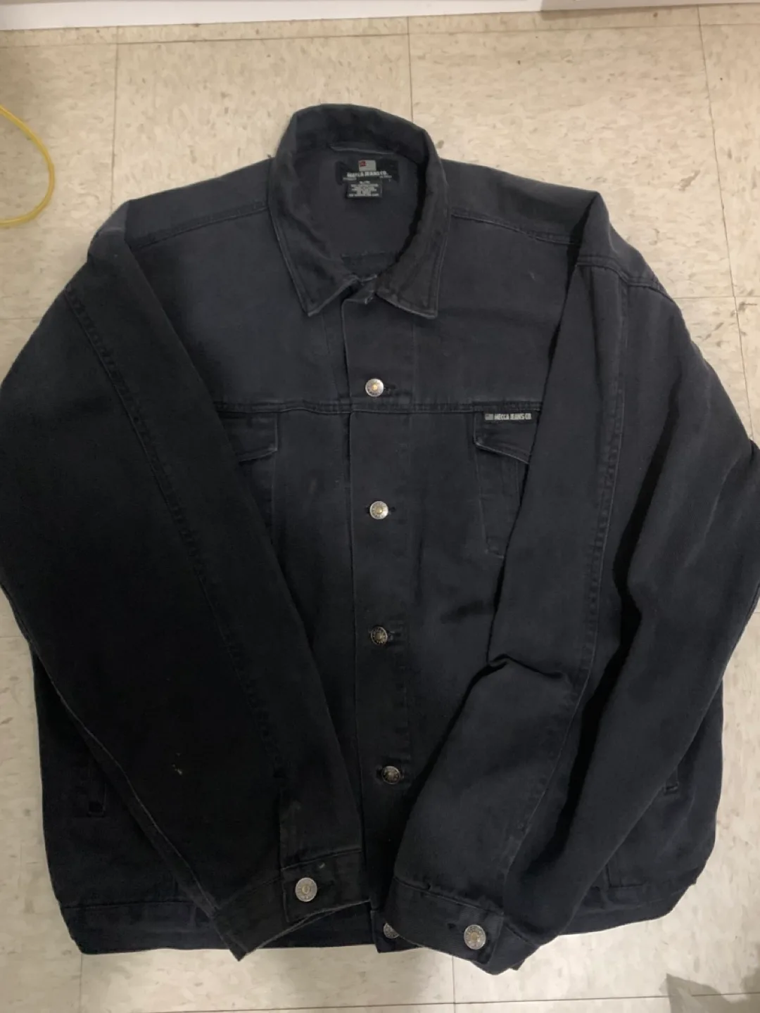 Mecca Jeans Co. Black Denim Jacket - XL, Winter Jacket thumbnail