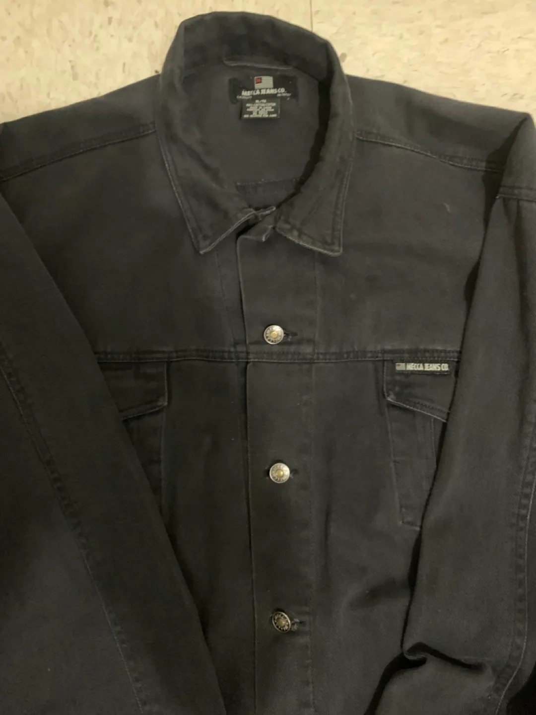 Mecca Jeans Co. Black Denim Jacket - XL, Winter Jacket image indicator(3)