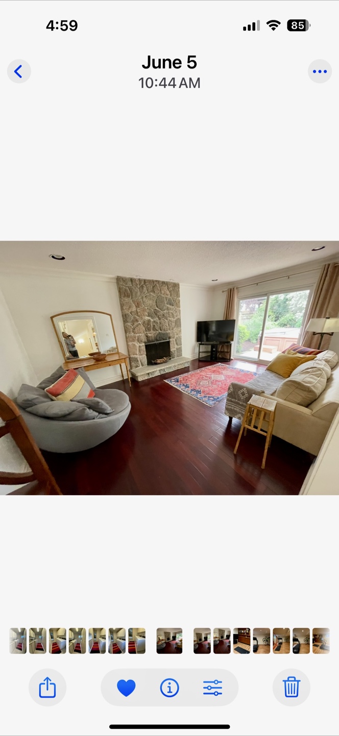 Grey Round nest Chair with Cushions - photo 2