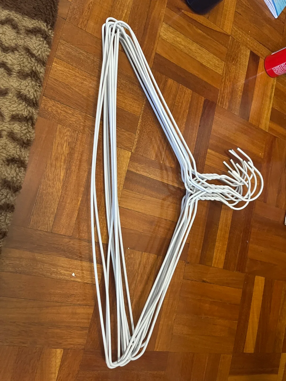 White Metal Clothes Hangers (Set of 10) thumbnail
