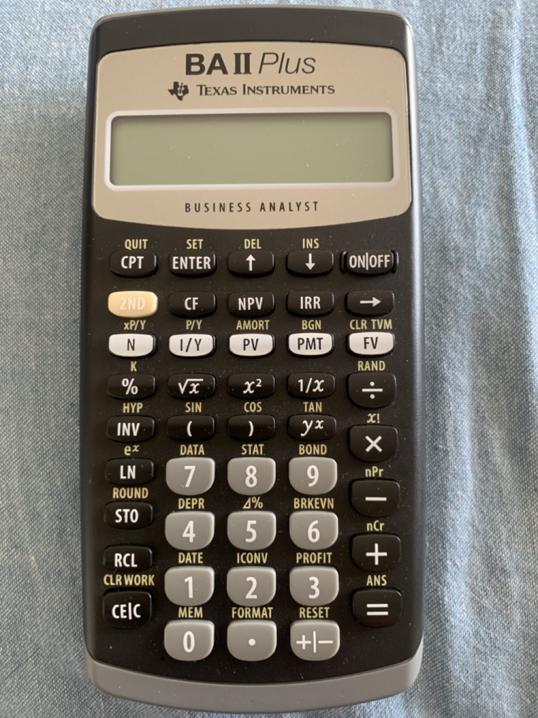 Texas Instruments BA II Plus Financial Calculator