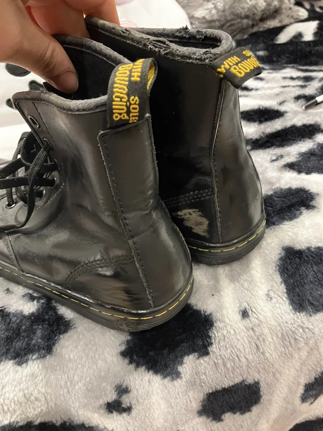 Dr. Martens Black Leather Boots, size 8 🥕 image indicator(4)