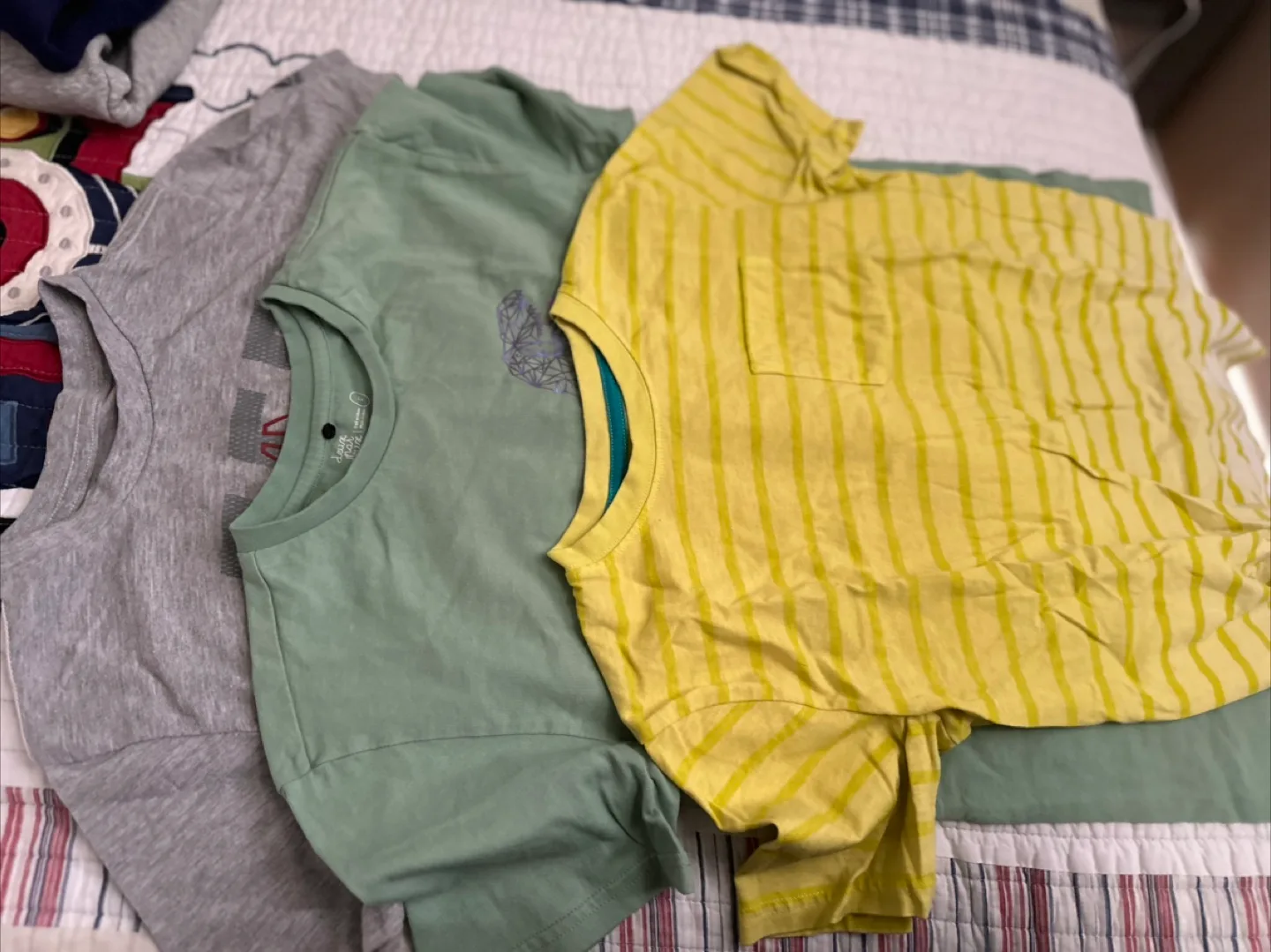 Kids T-Shirts - Grey, Green, Yellow thumbnail