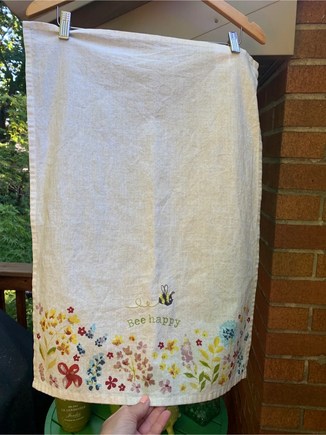 Cooksmart England Bee Happy Tea Towel image indicator(2)