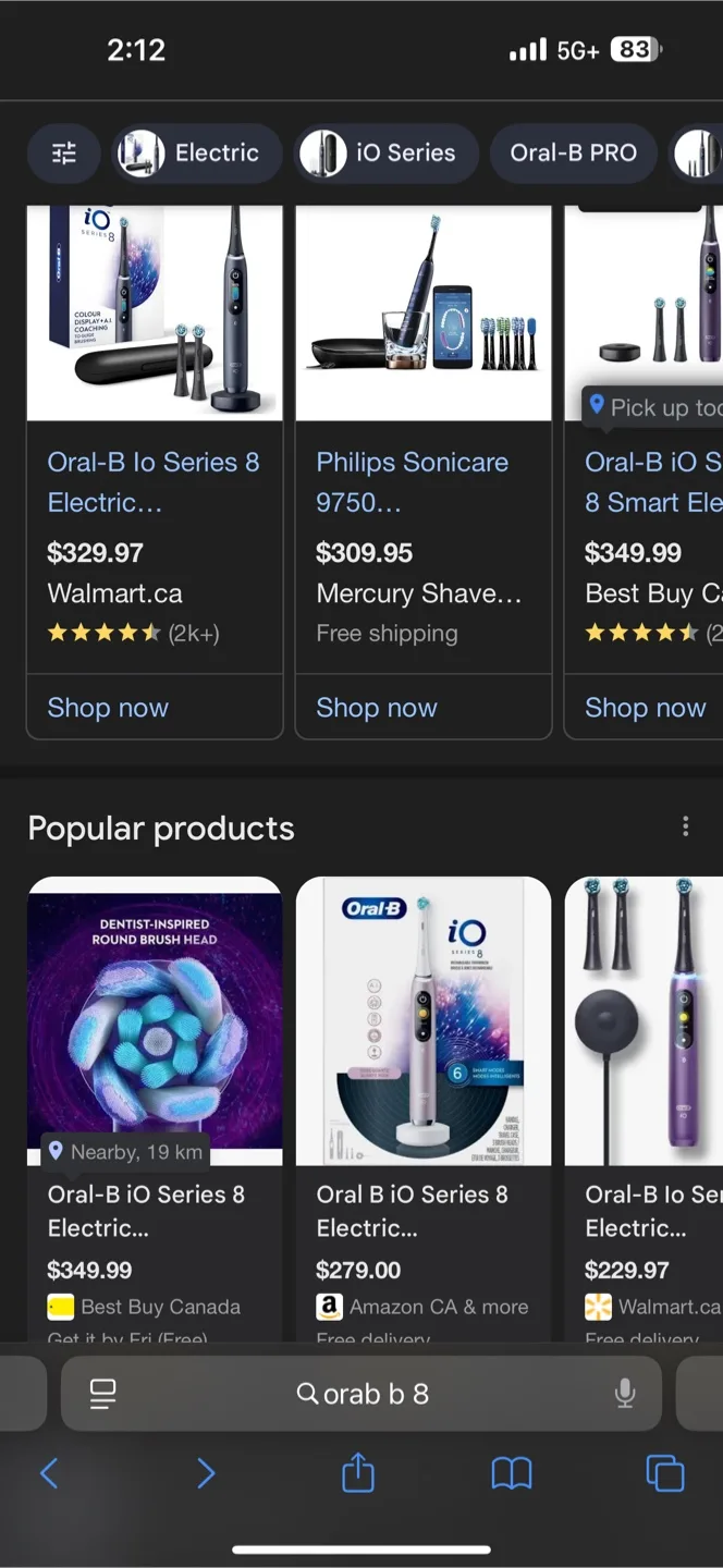 Oral-B iO Series 8 Rechargeable Toothbrush - Violet image indicator(2)