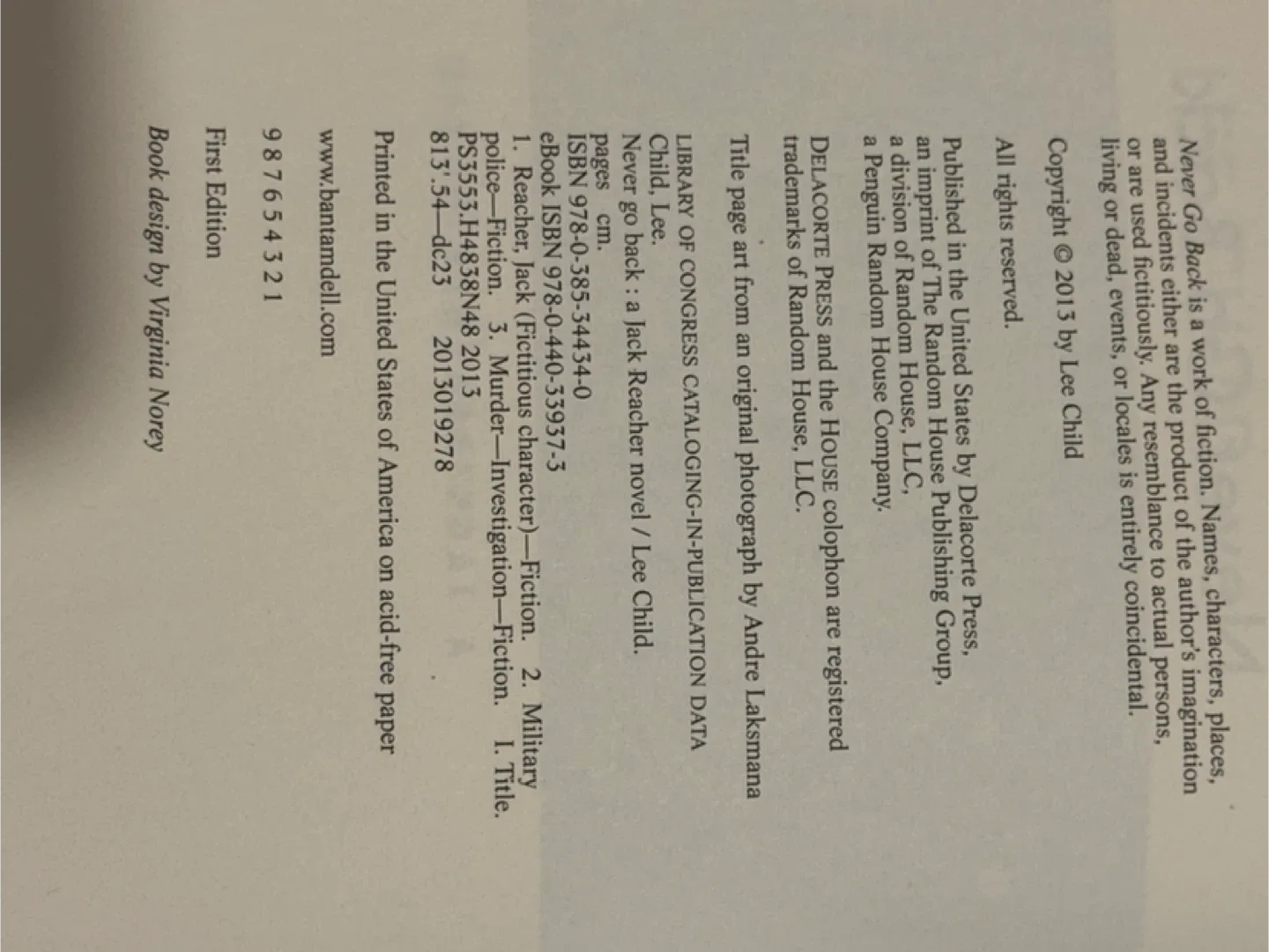 Lee Child Jack Reacher Novels: First Editions image indicator(4)