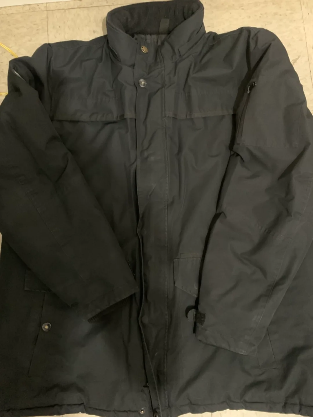 Black Winter Jacket, XL thumbnail
