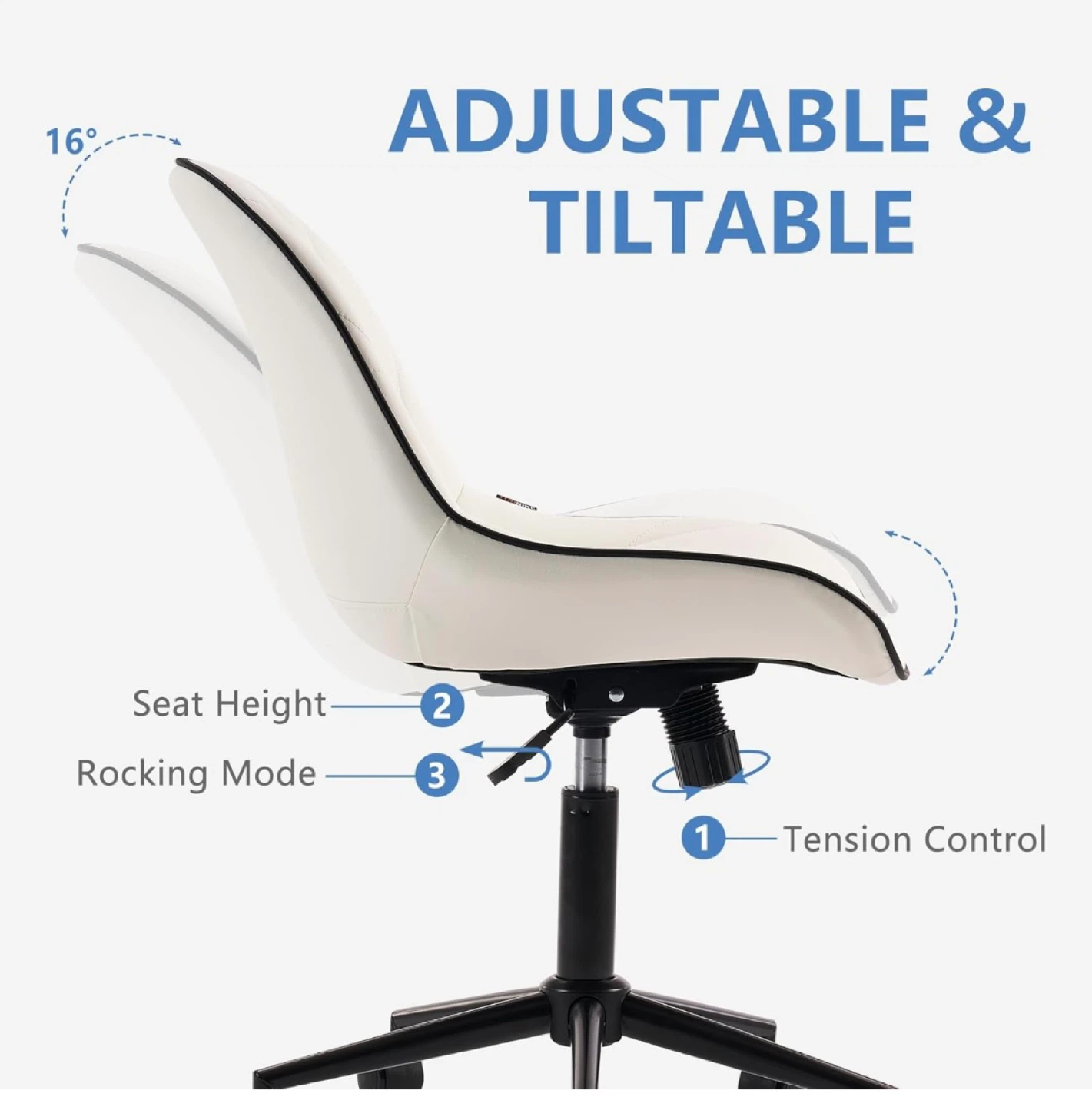 Ergonomic White Desk Chair - photo 5