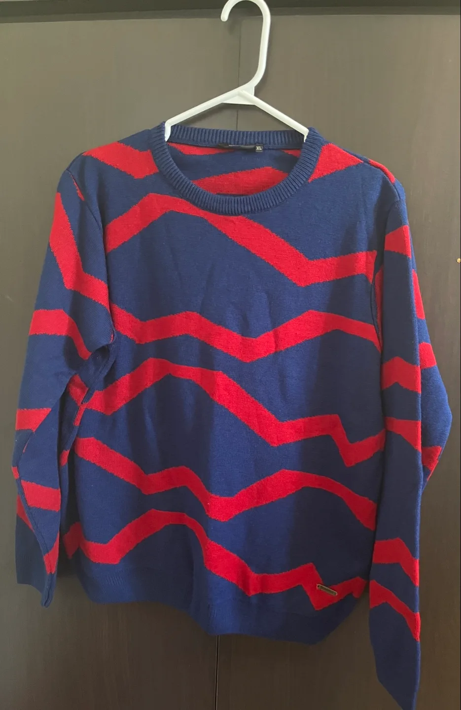 Roadster XL Blue & Red Patterned Sweater image indicator(2)