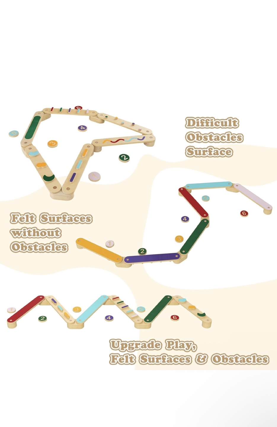 Wooden Balance Beam Set for Kids - photo 2