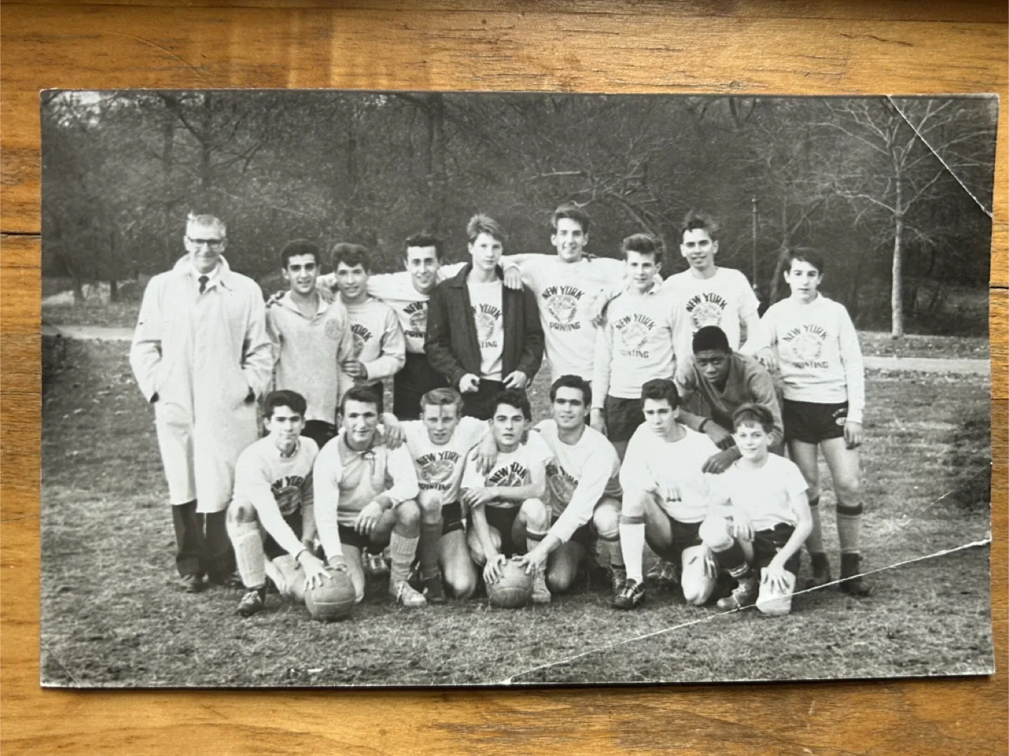 Team photo soccer 1961 NYC vintage art men teens sports image indicator(2)