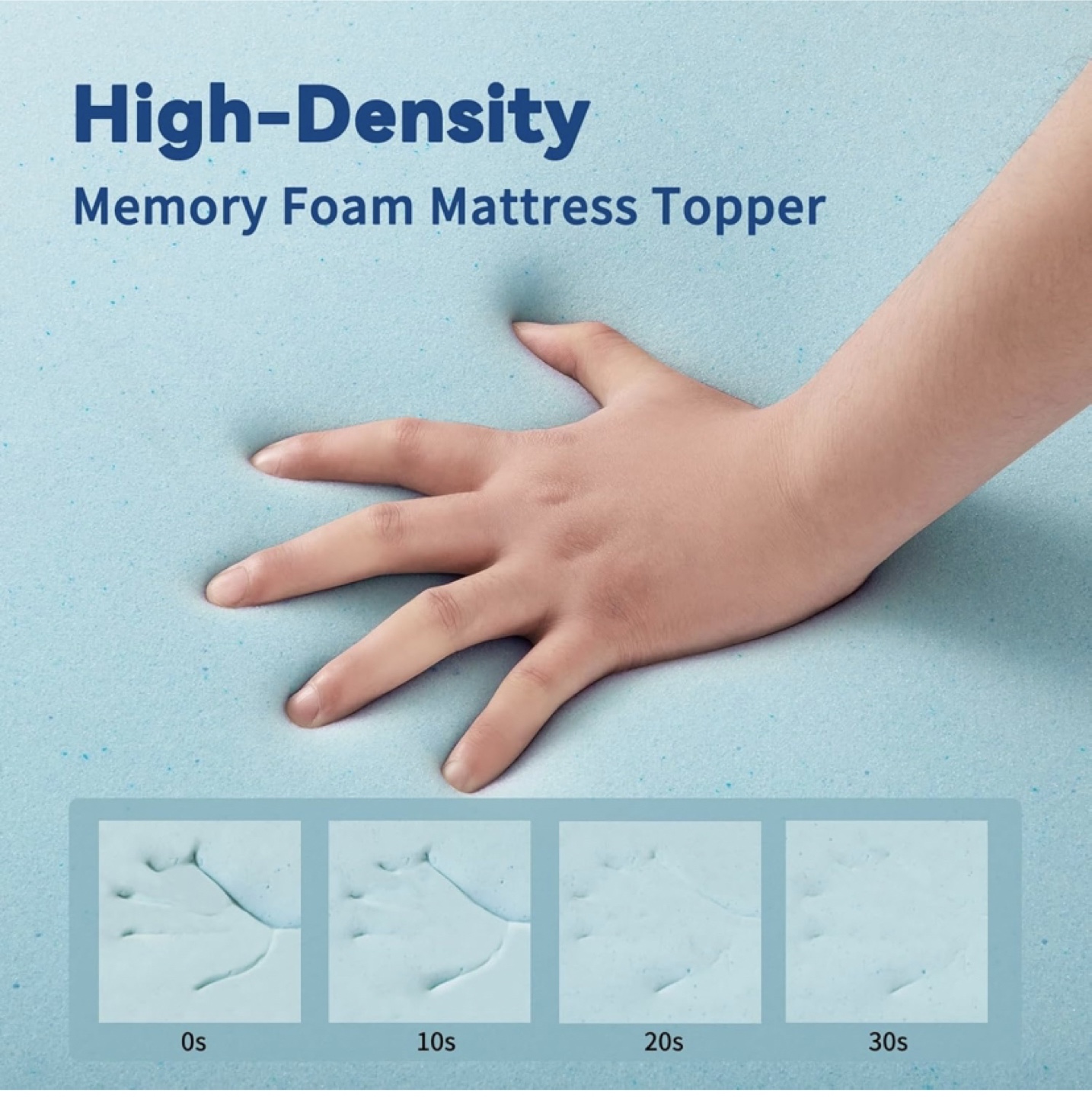 Memory Foam Mattress Topper - 3" Thick - photo 3