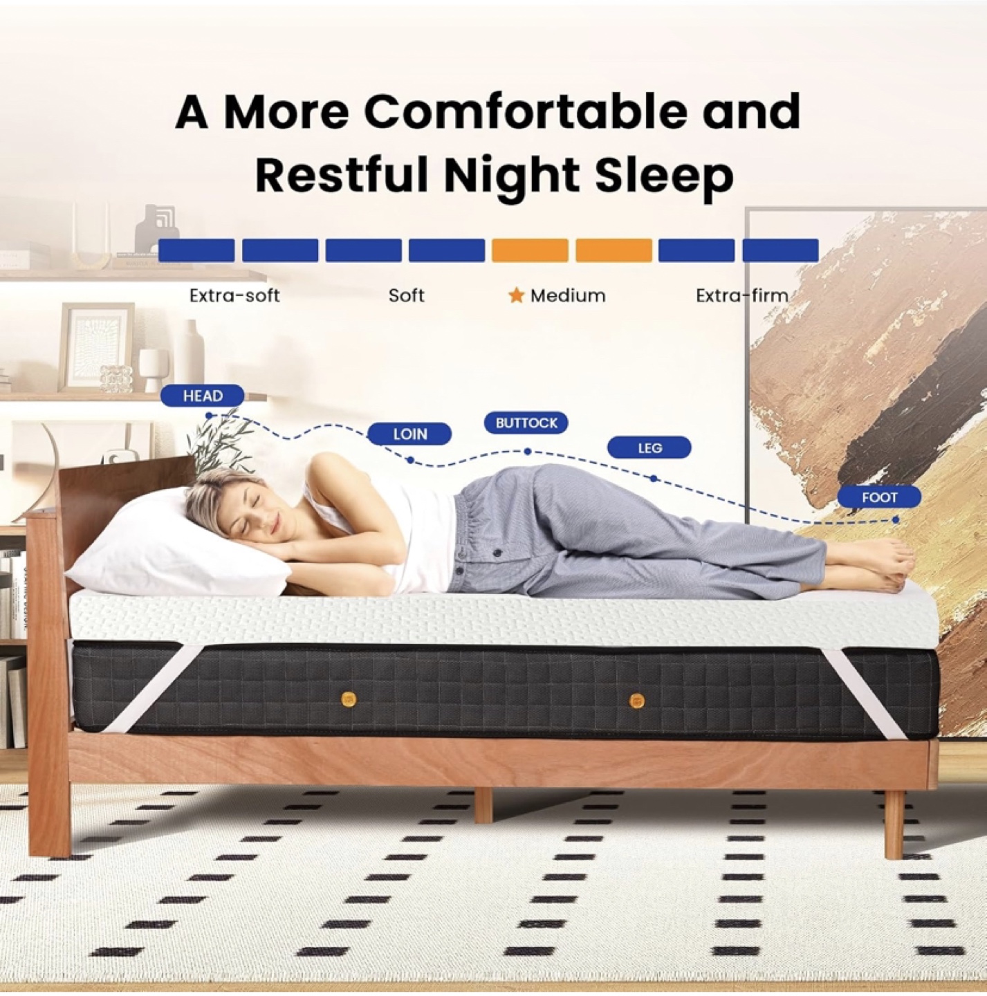 Memory Foam Mattress Topper - 3" Thick - photo 4