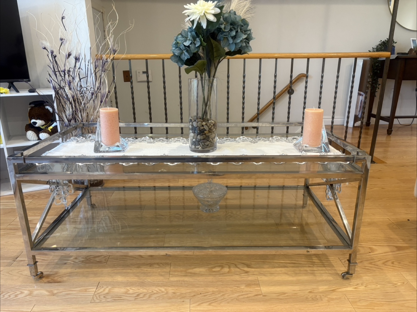 Silver Coffee Table, 47" x 24" - photo 2