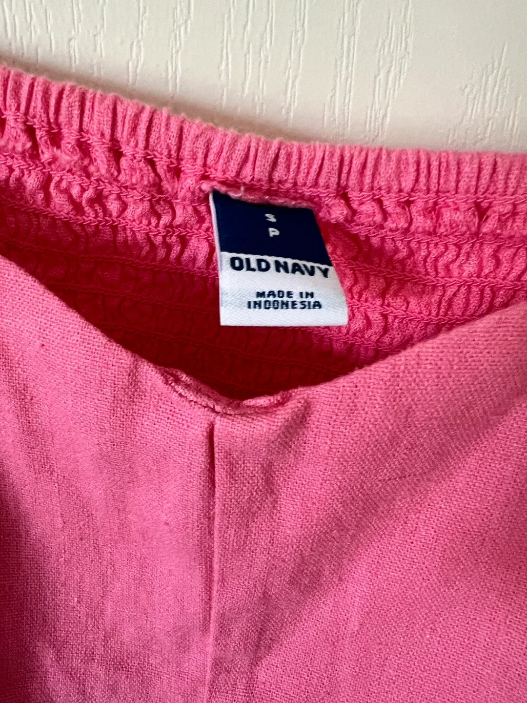 Old Navy Pink Linen Blend Top - Size Small image indicator(2)