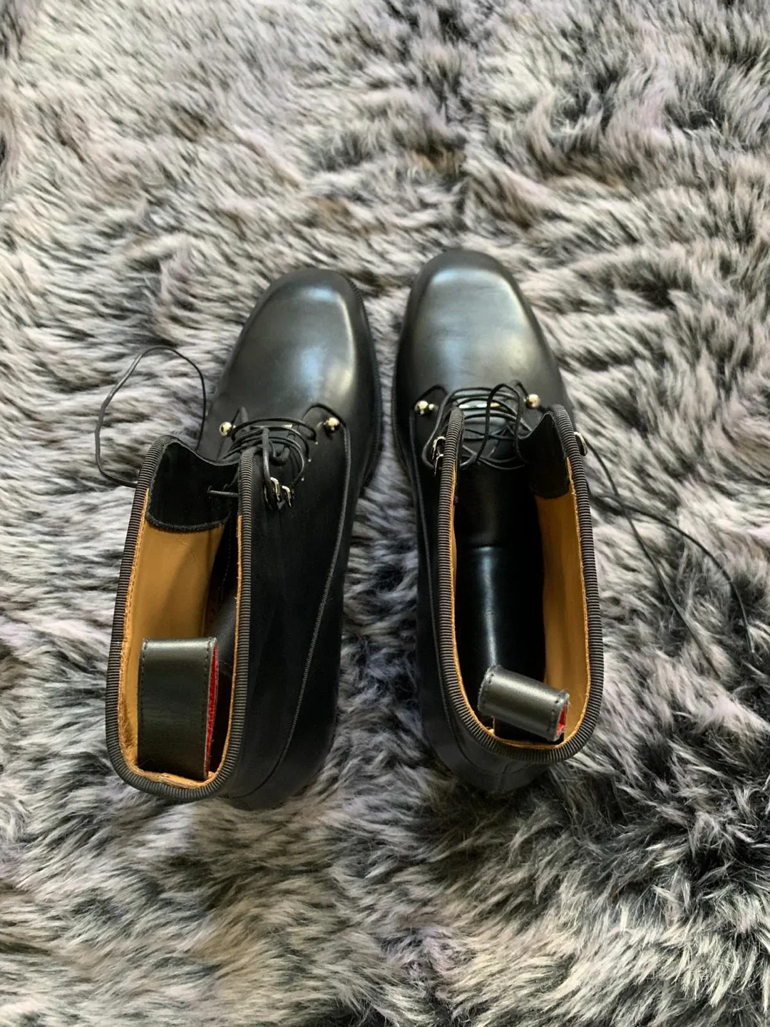 Christian Louboutin Black Leather Boots Size 44 image indicator(4)