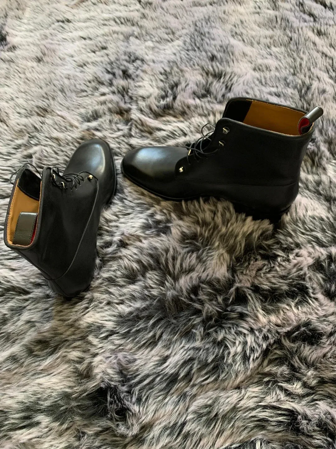 Christian Louboutin Black Leather Boots Size 44 image indicator(3)