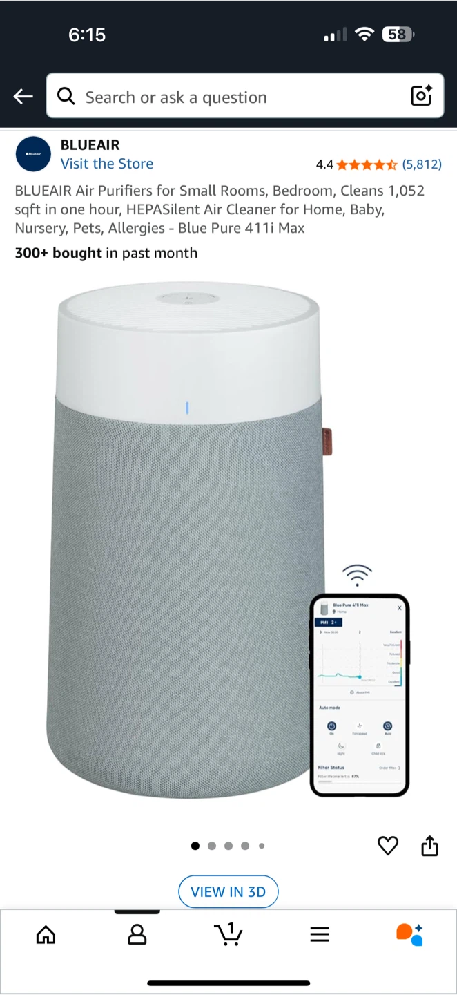 Blueair Blue Pure 411i Max Air Purifier - photo 4