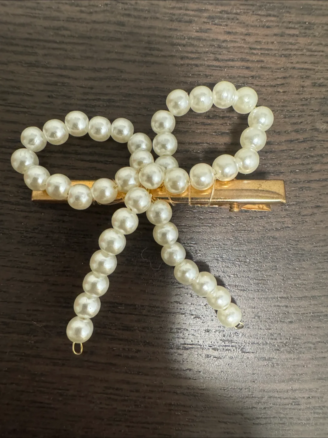 Pearl Bow Hair Clip thumbnail
