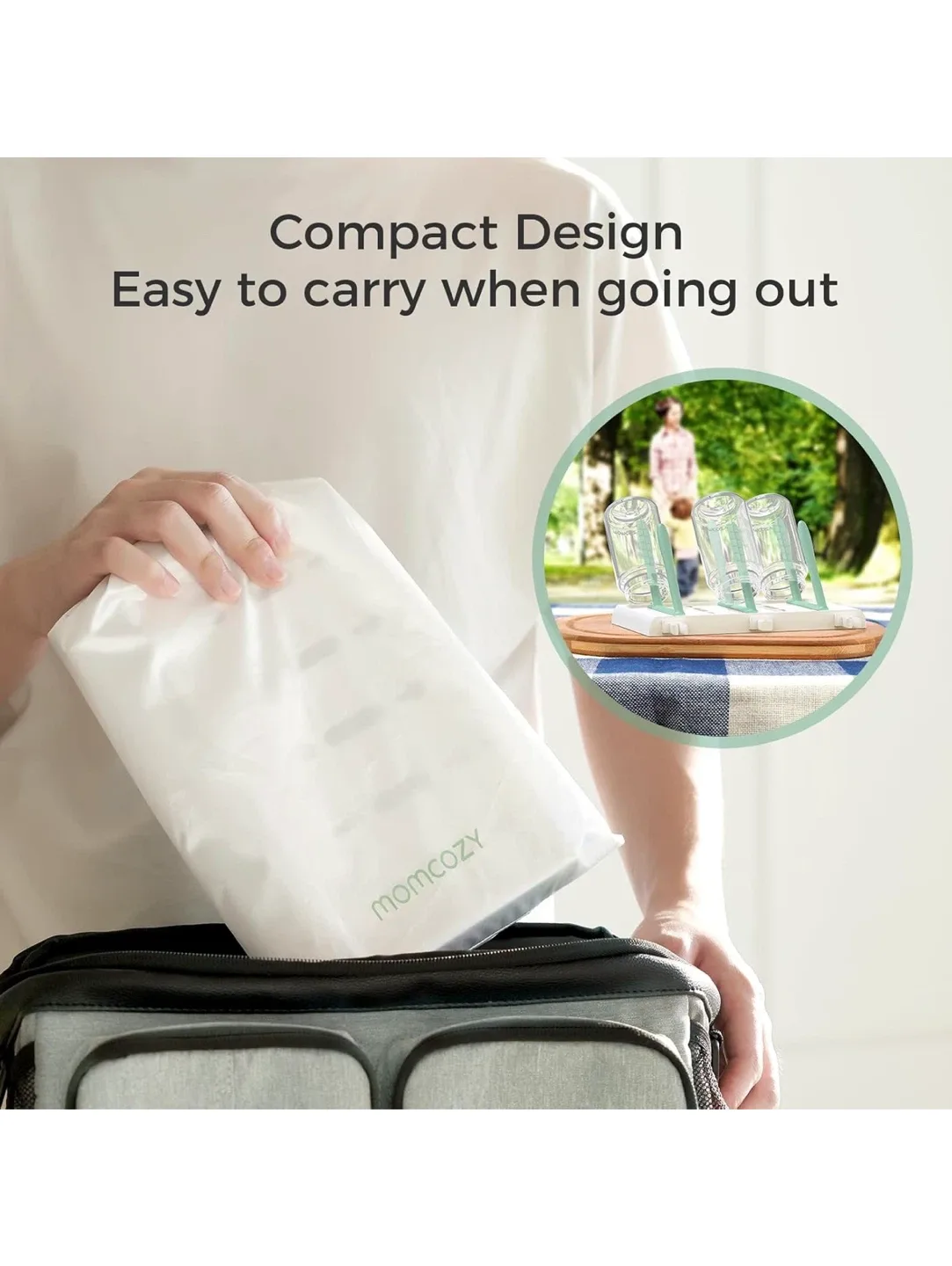 Momcozy Bottle Drying Rack - Holds 18 Bottles! image indicator(5)