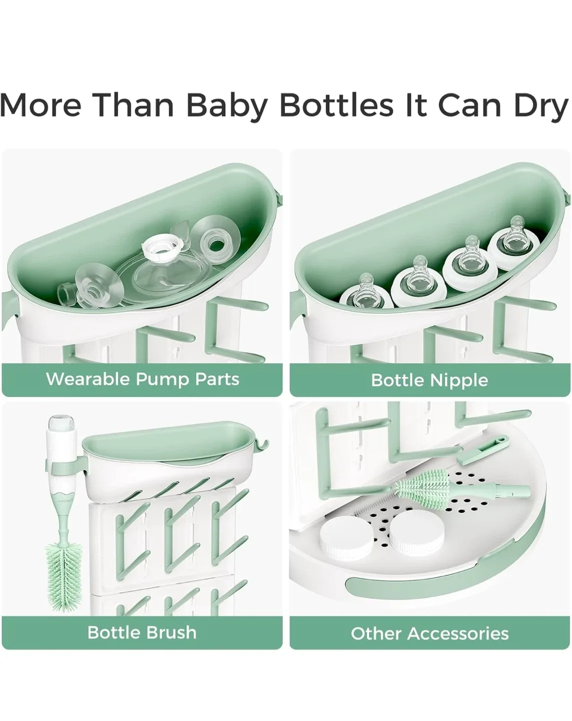 Momcozy Bottle Drying Rack - Holds 18 Bottles! image indicator(6)