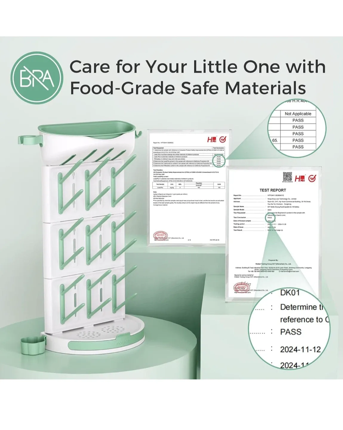 Momcozy Bottle Drying Rack - Holds 18 Bottles! image indicator(8)