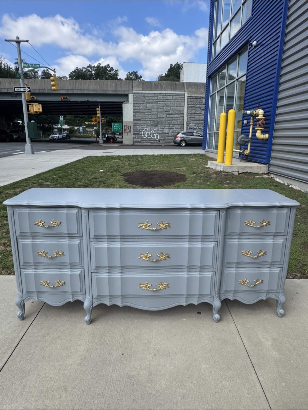 Free delivery French Provincial Dresser & Mirror