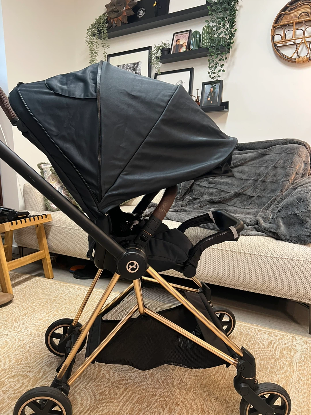 Cybex Mios Stroller - Black & Rose Gold
