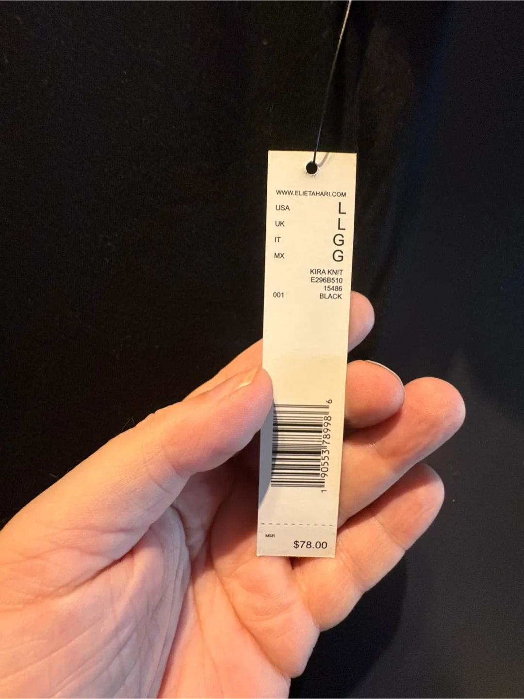 NWT Tahari Black T-shirt - Large image indicator(3)