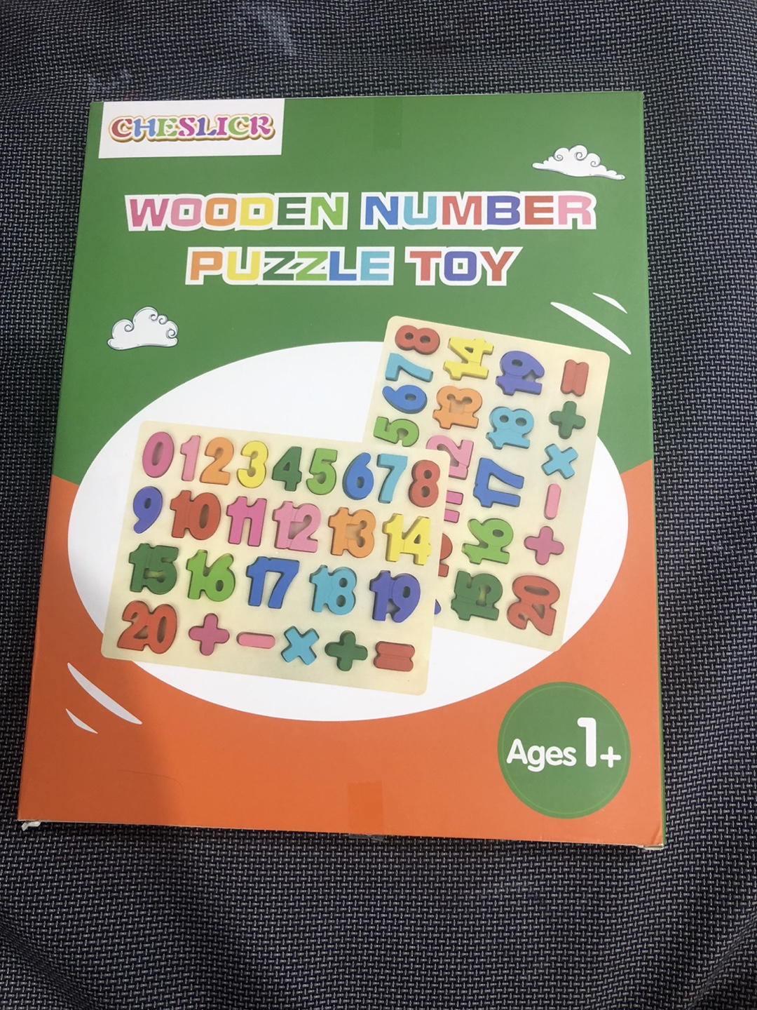 Cheslick Wooden Number Puzzle Toy Ages 1+