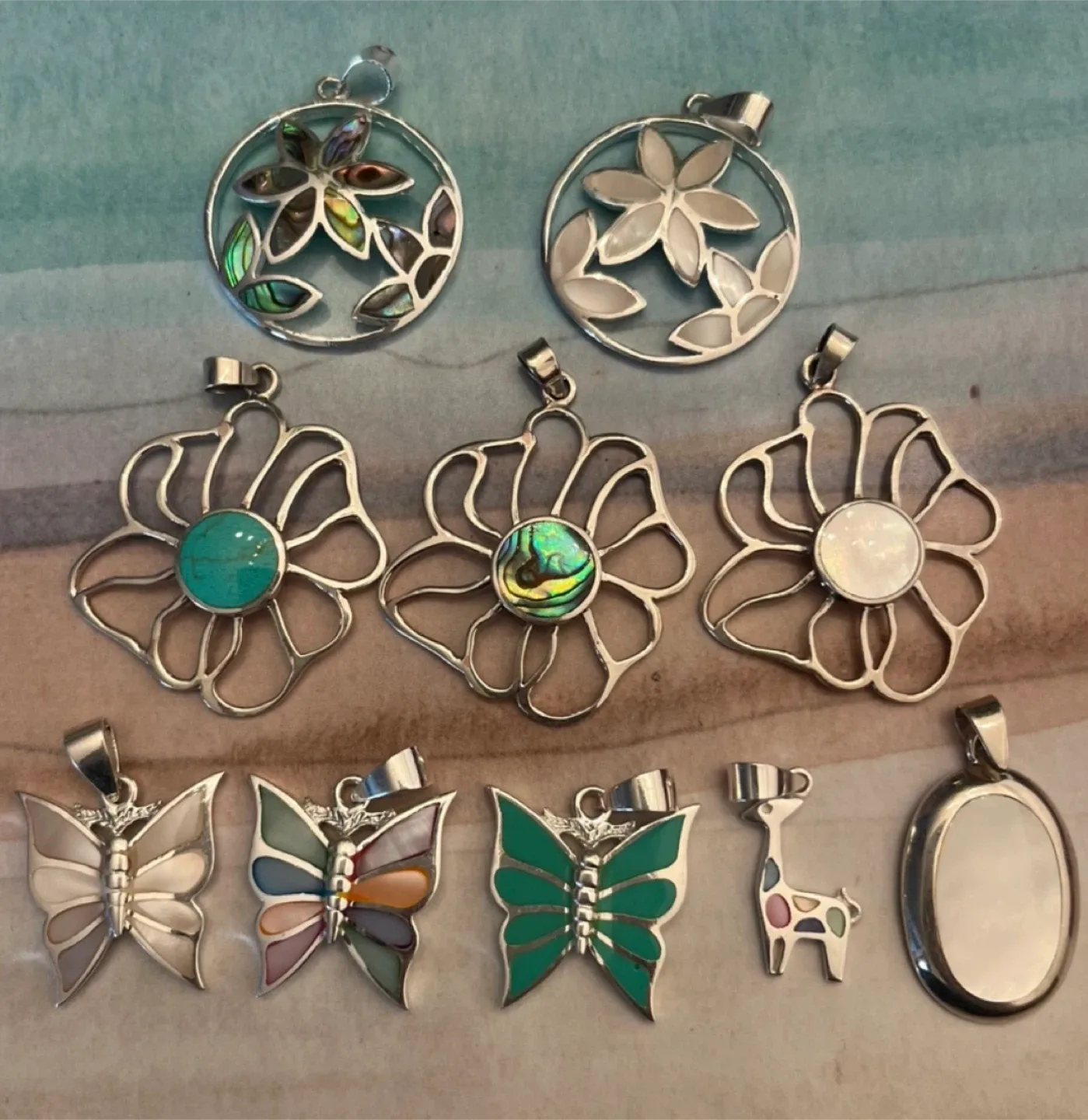 Assorted silver pendants (priced per item) thumbnail