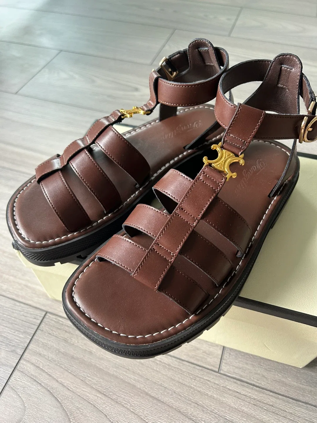 Brown Gladiator Sandals thumbnail