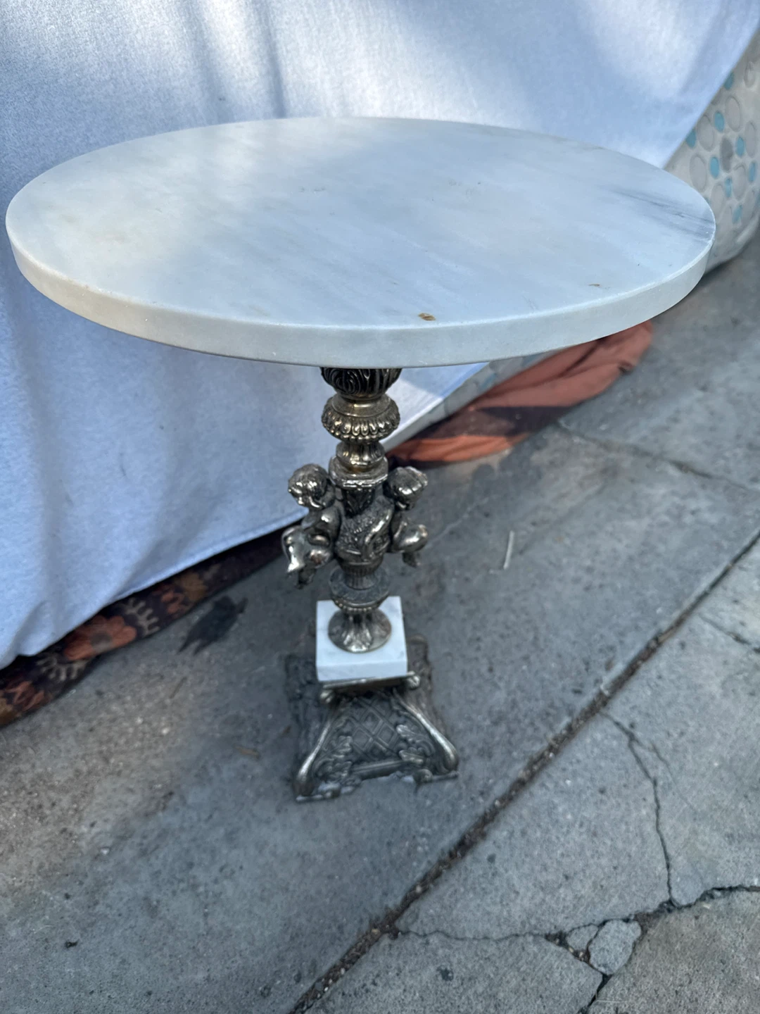 Marble Top Accent Table - photo 2