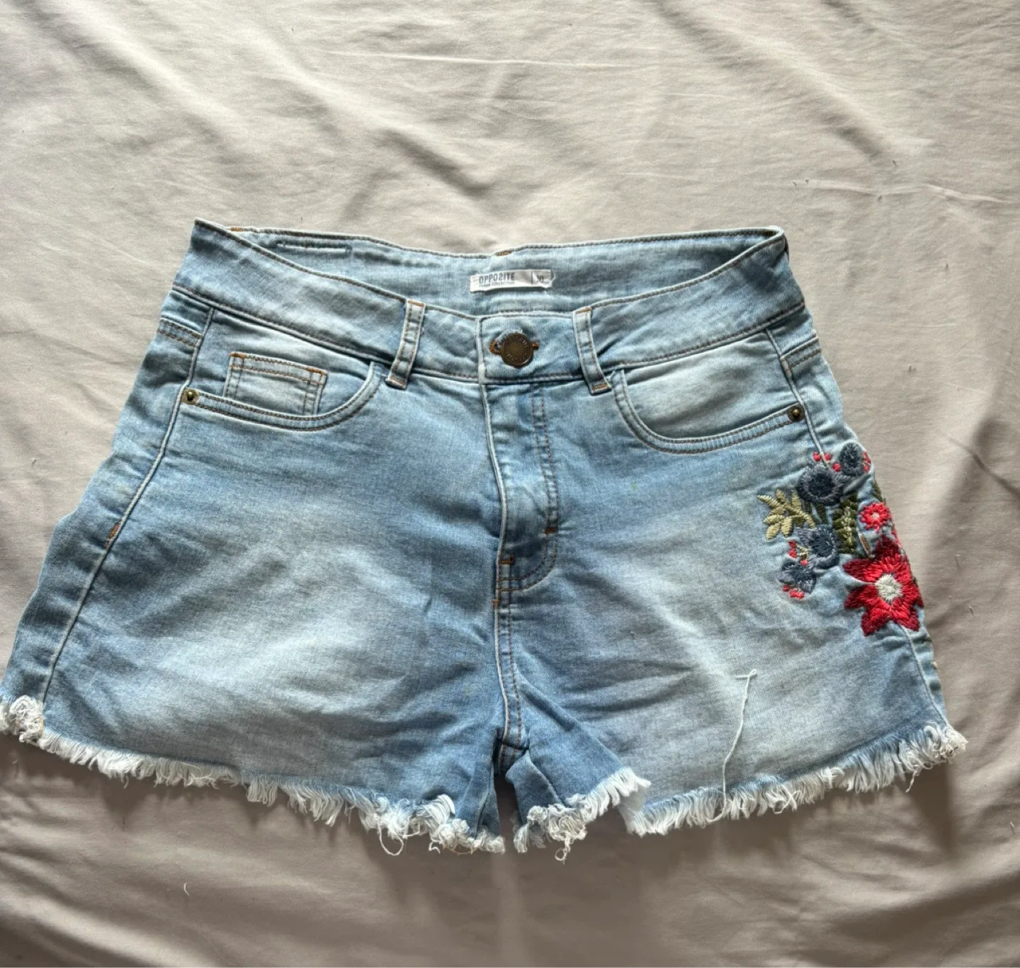 Opposite Denim Floral Shorts thumbnail