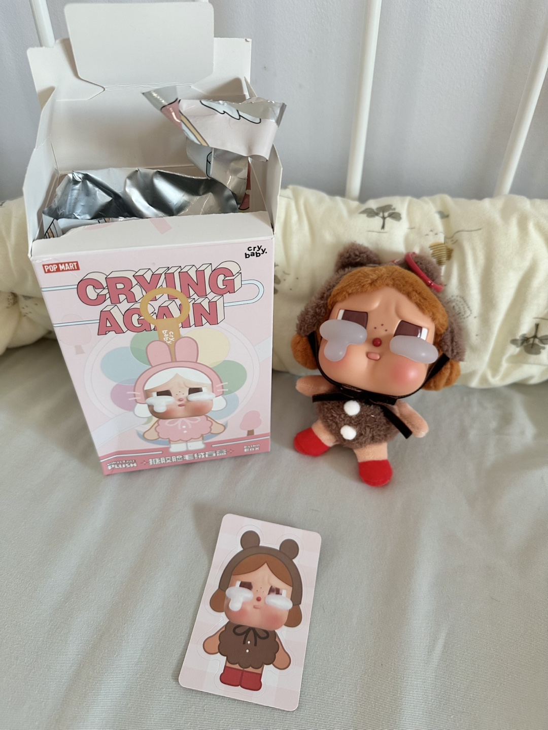 Pop Mart Crybaby Crying Again Plush love makes us cry