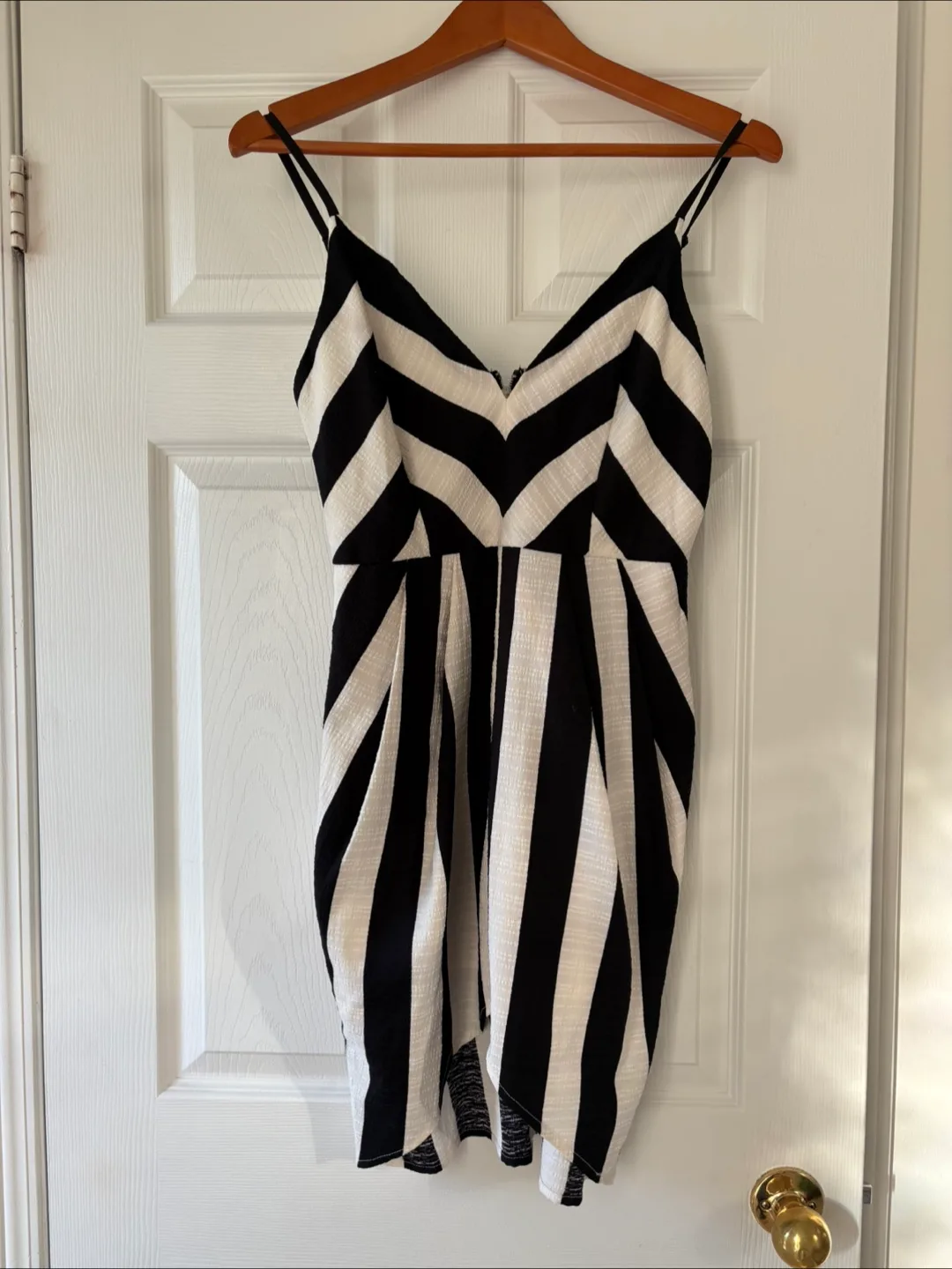 DO+BE Black & White Striped Dress - Size M thumbnail